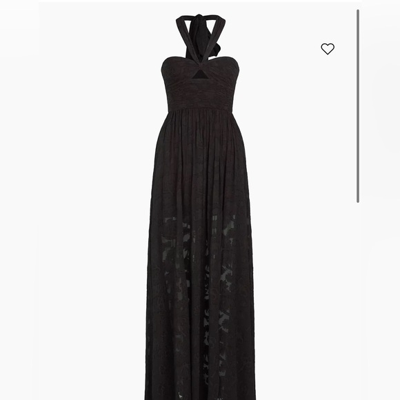 AMUR Black Lilyana Halter Formal Maxi Dress - Picture 2 of 6